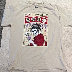 Riot Society Tan Graphic Tee